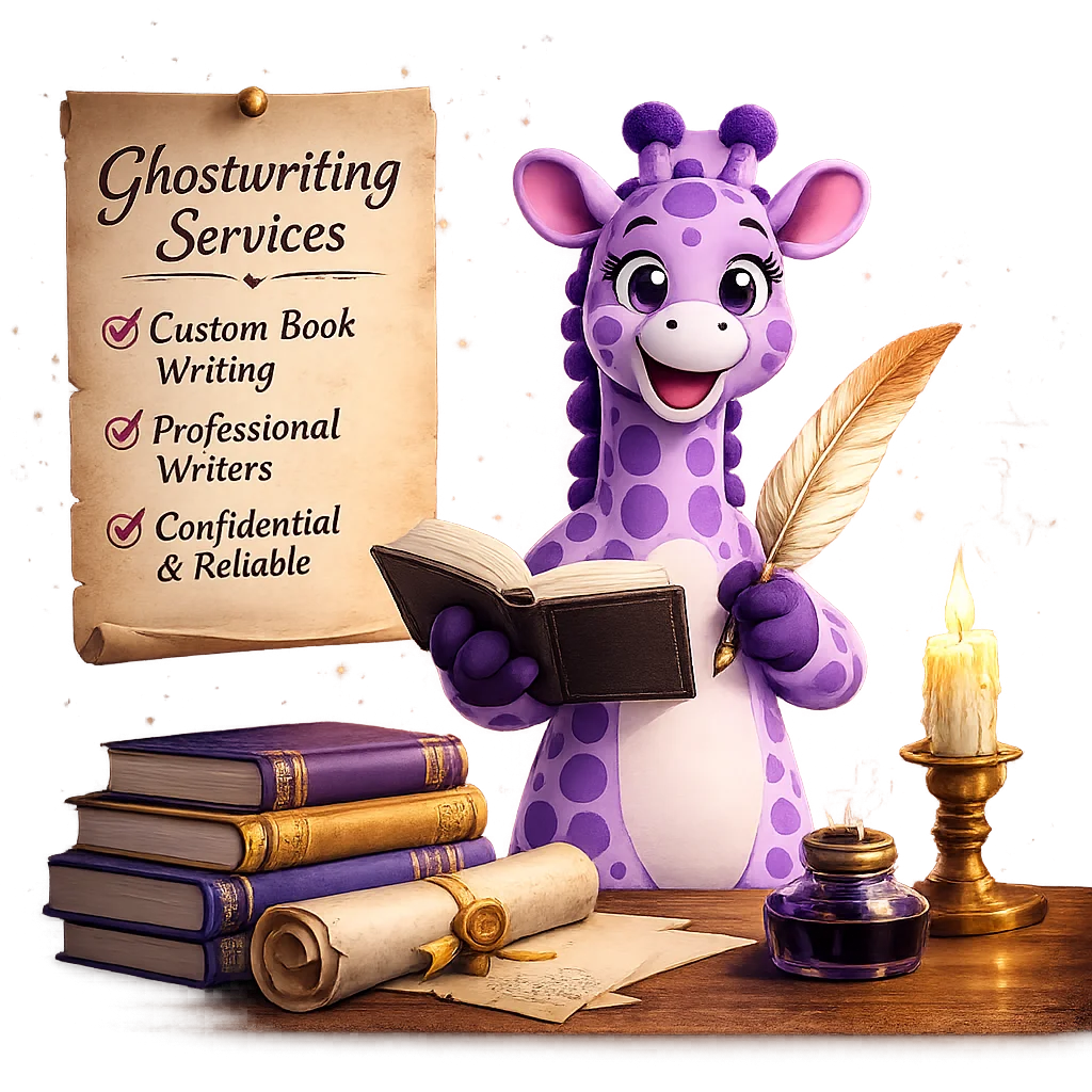 Fiction ghostwriting at Purple Giraffe Press